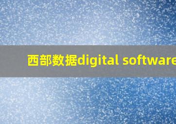 西部数据digital software